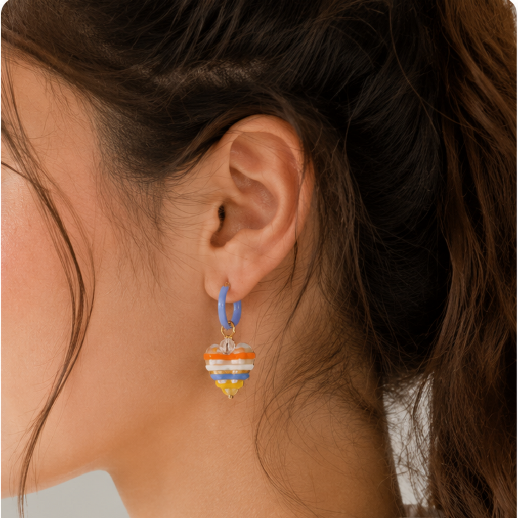 Gelato Heart Earrings