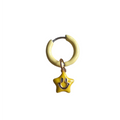 Yellow Smiley Face Star Earrings