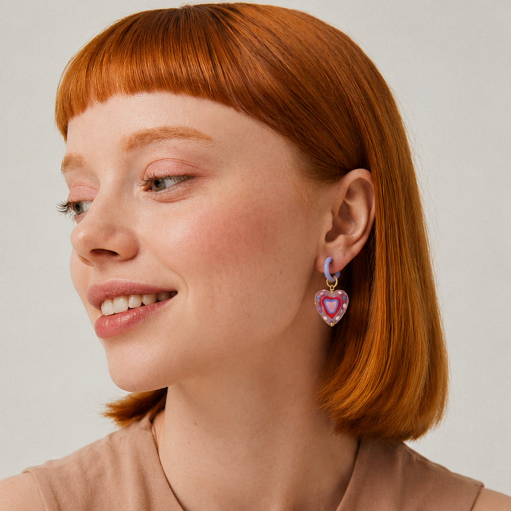 Candy Heart Earrings