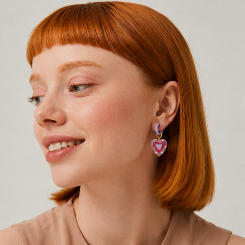 Candy Heart Earrings