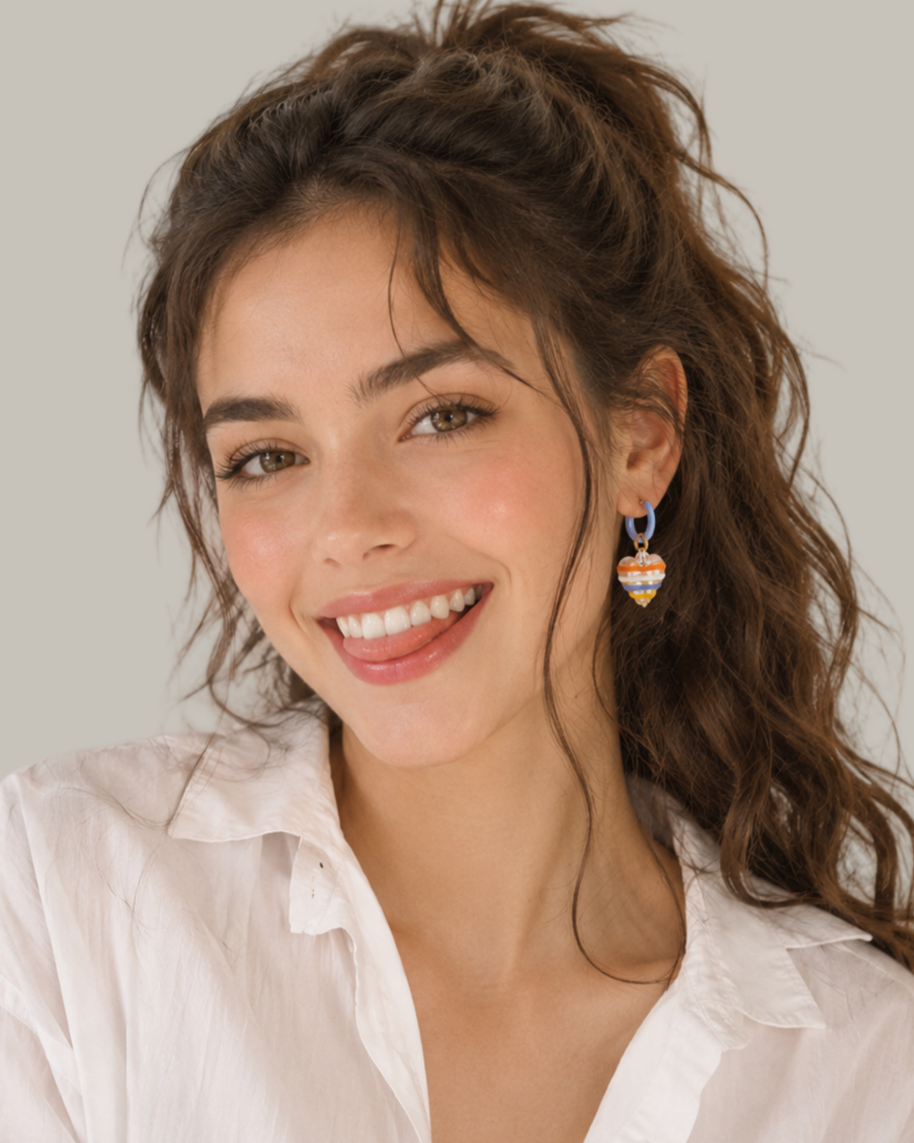 Gelato Heart Earrings