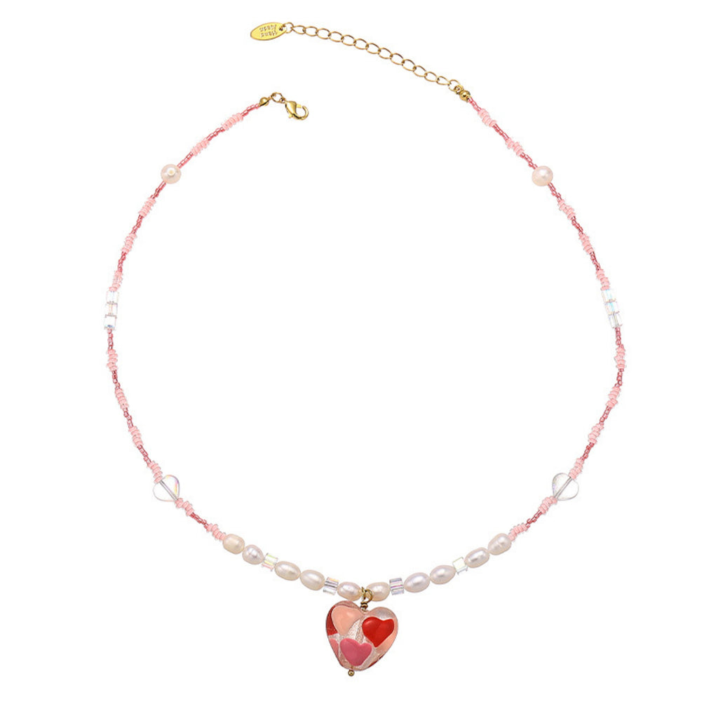 Blushing Heart Necklace