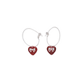 Sweetheart Bow Hoop Earrings
