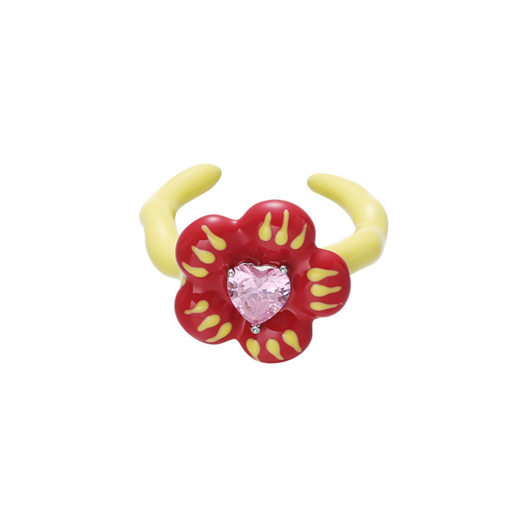 Poppy Heart Ring