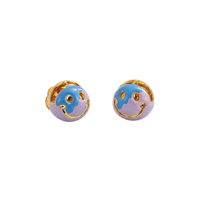 Melted Smile Stud Earrings
